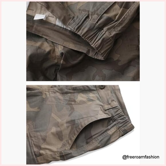 Women's 7" Hiking Cargo Shorts with 7 Pockets, Quick-Dry Fabric - Picture 3 of 4